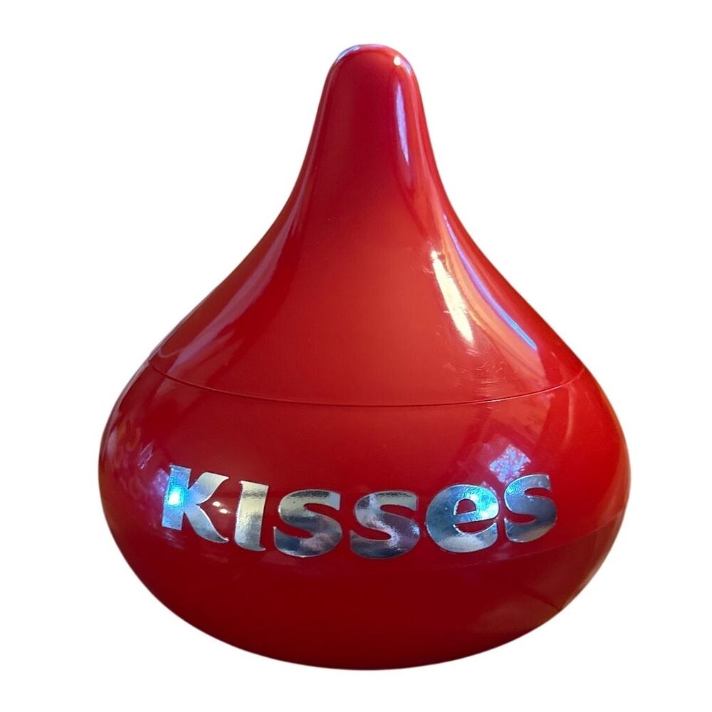 Vintage Giant Hershey Official Hershey's Kiss Red Plastic Candy Container